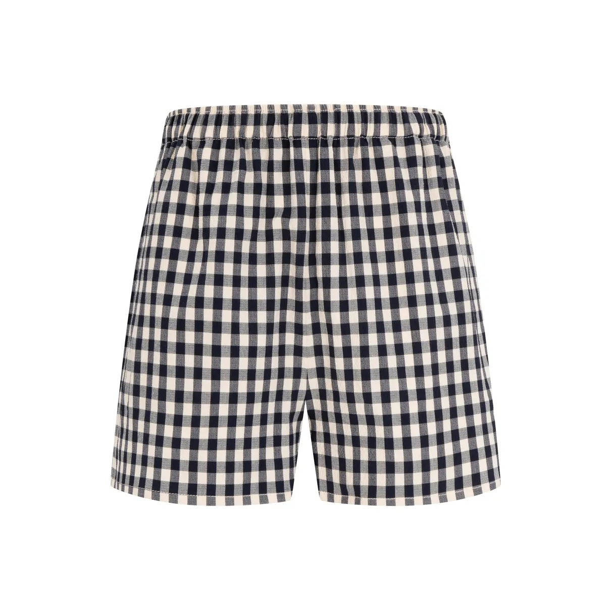 Tommy Hilfiger Повседневные шорты Женские Черный Белый Клетка 0MS