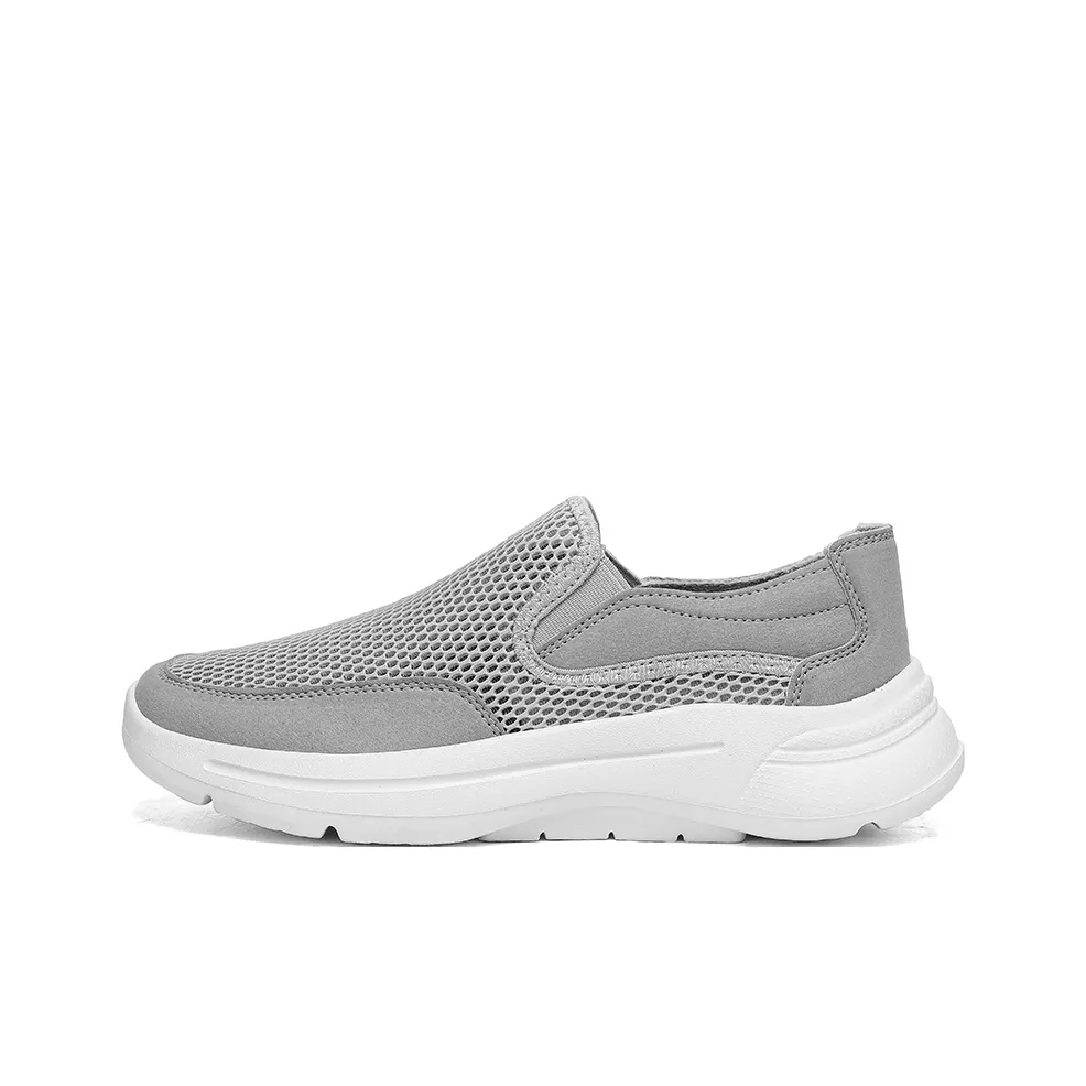 TELENT Slip Resistant, Abrasion Resistant, Waterproof Low Top Casual Shoes Men's Gray