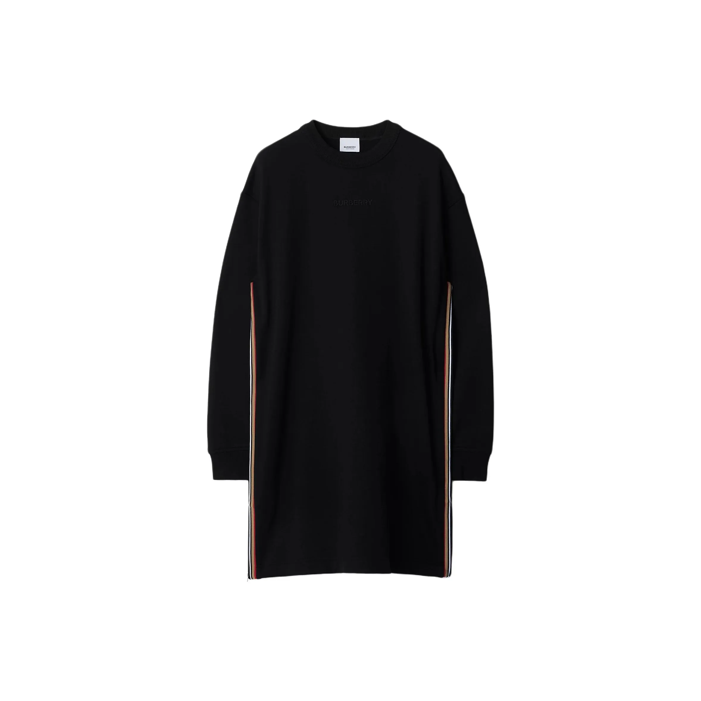 Burberry Длинное платье с длинными рукавами женское черное