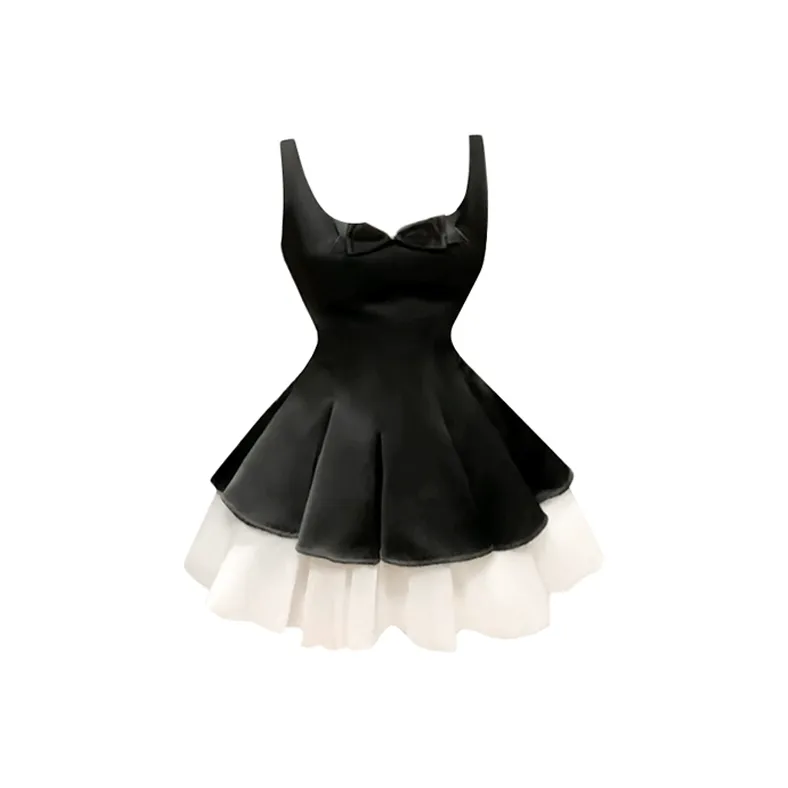 SUNSUNTOWN Slip Платье Женское Черное