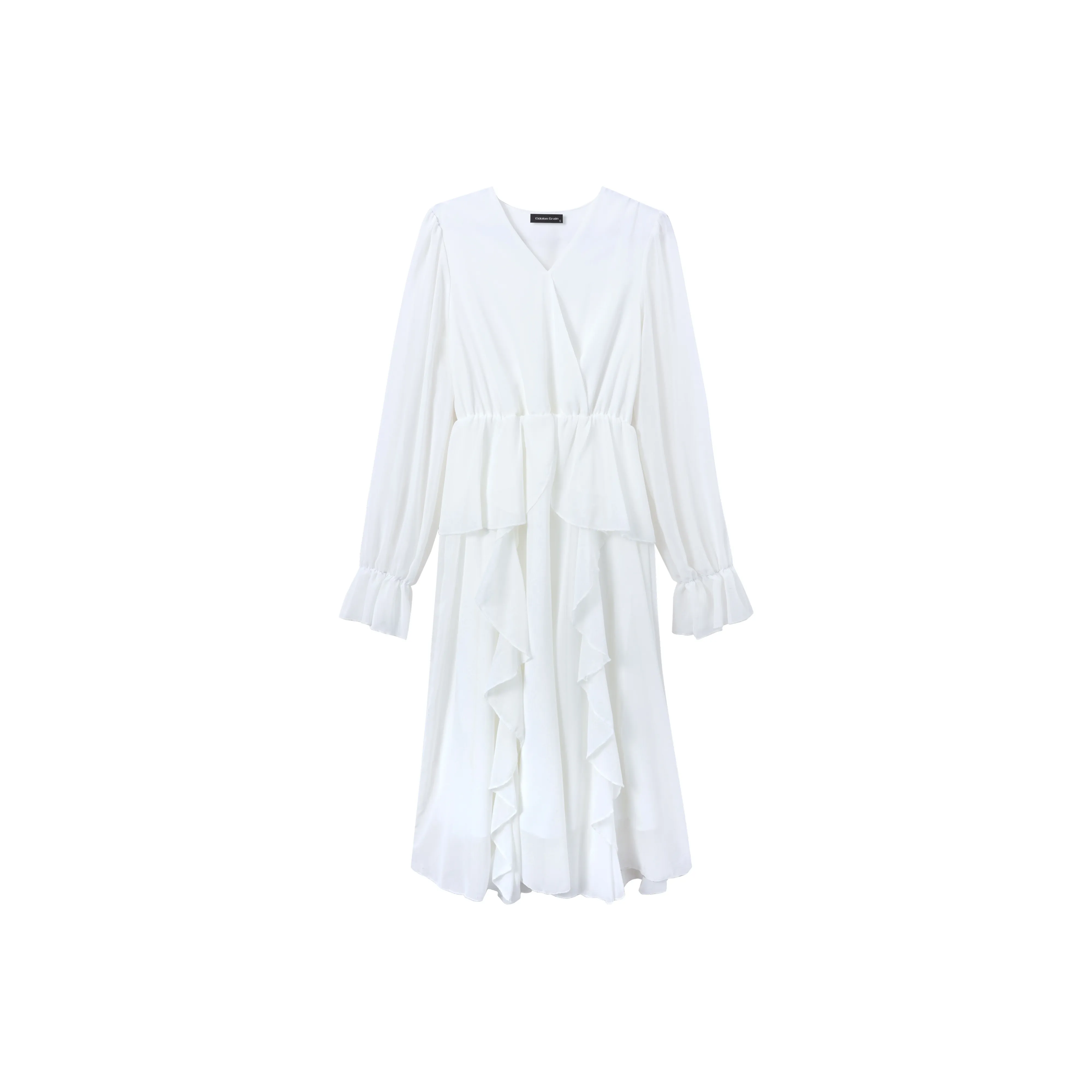 EIDOLON GRAIN Длинное платье с длинными рукавами женское