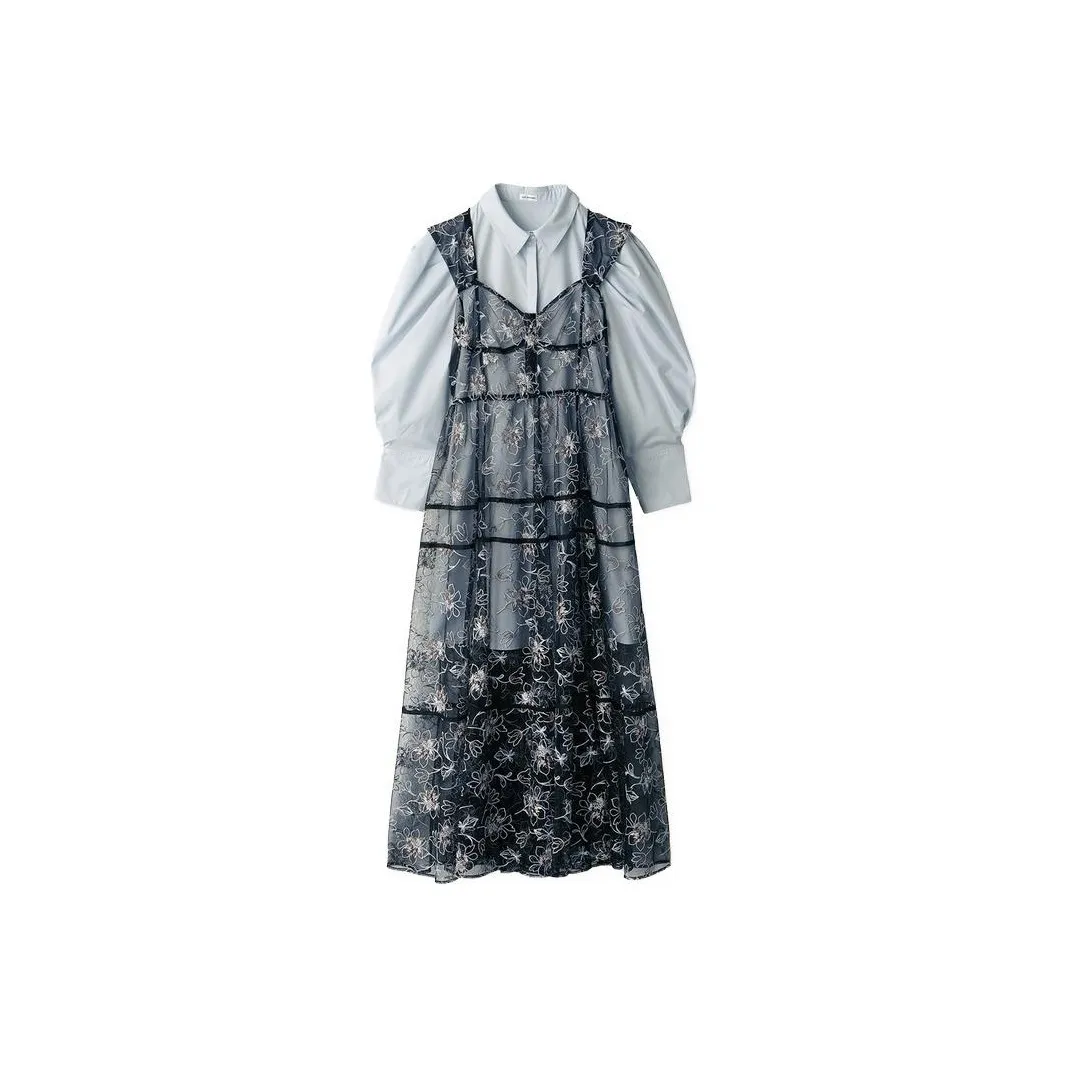 Lily Brown Long Sleeved Dresses Women's