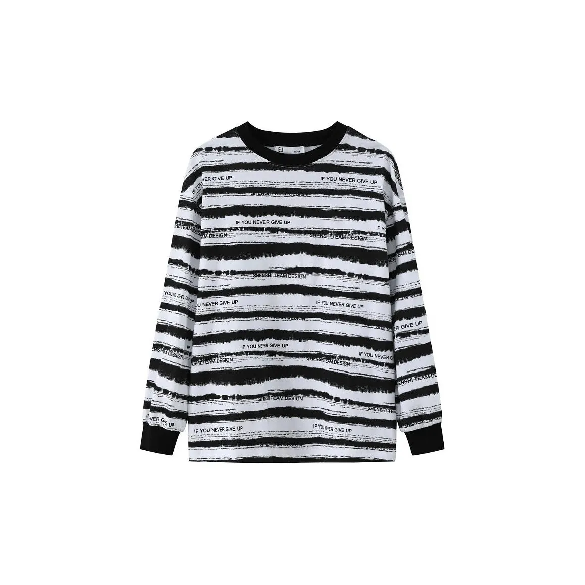 E.I T-рубашка Черный Wa Белый комплект Детский