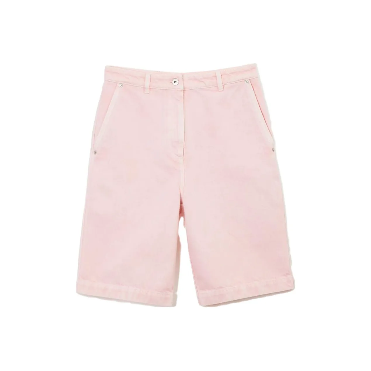 Burberry High Waist Bermuda Shorts Pink