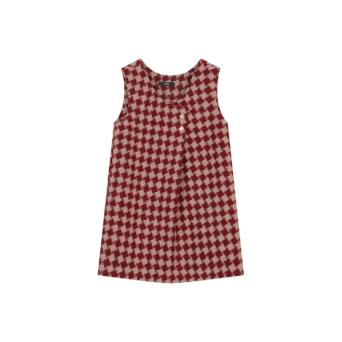 ELF SACK Sleeveless Dress Women's Red White
