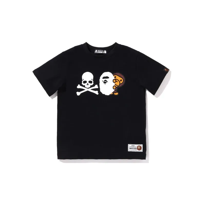 A BATHING APE Bape Kids® X Mmj Joint Collection T-Shirt Boys And Girls Baby