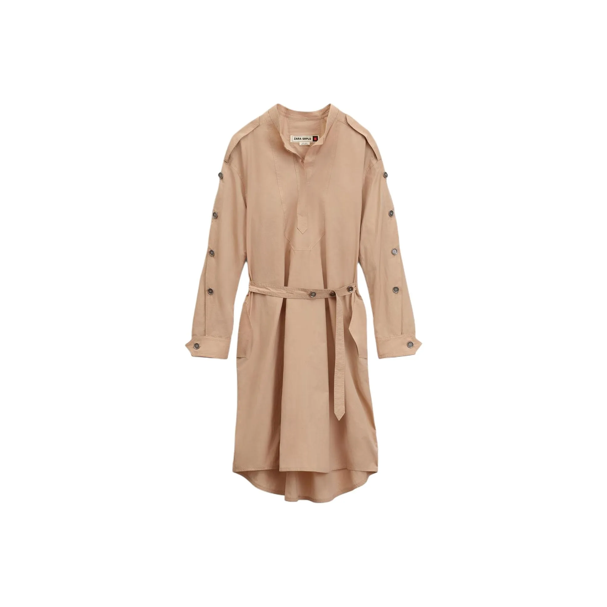 ZARA Long Sleeved Dress Women's Dark Pink