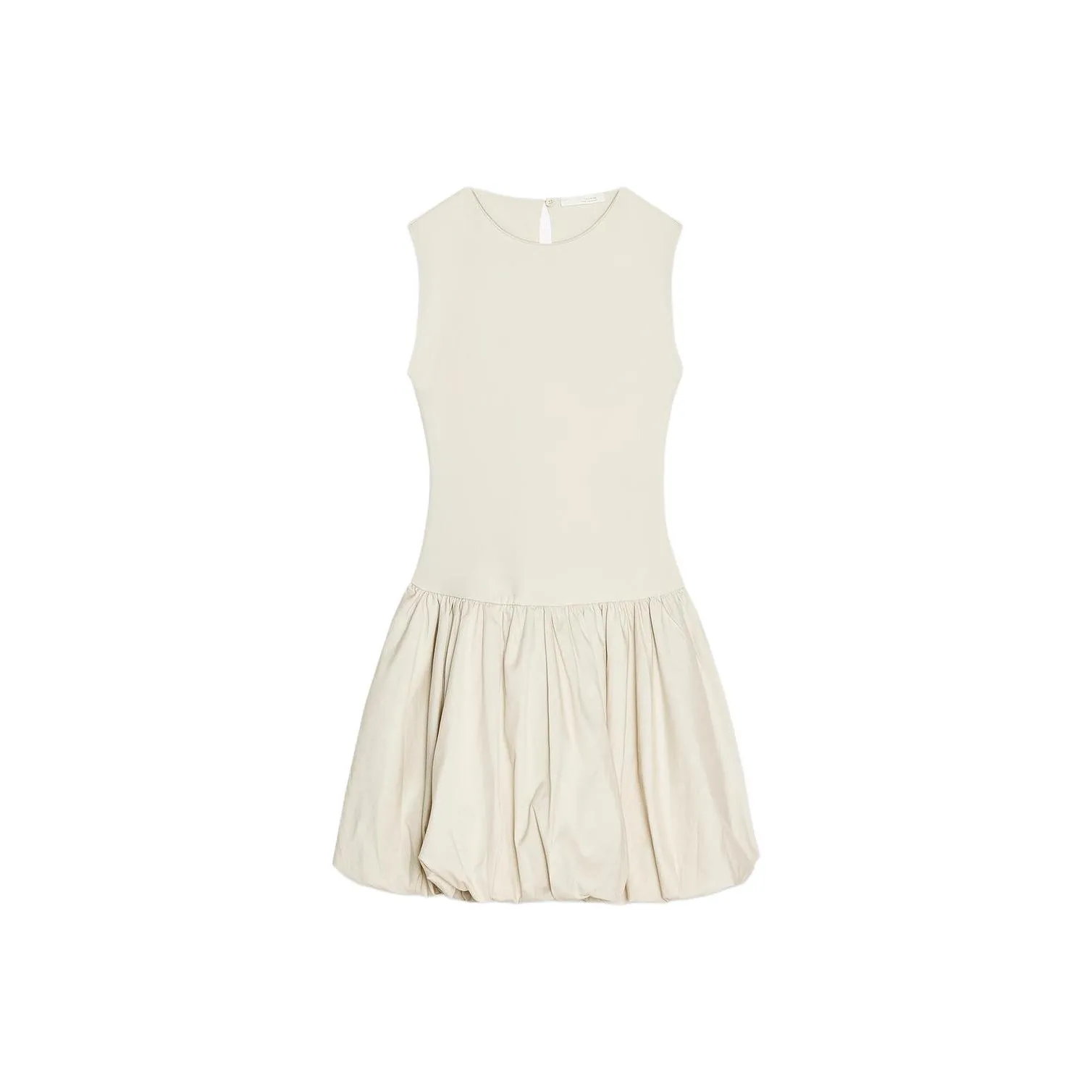 ZARA Без рукавов Платье Женское Бежевое