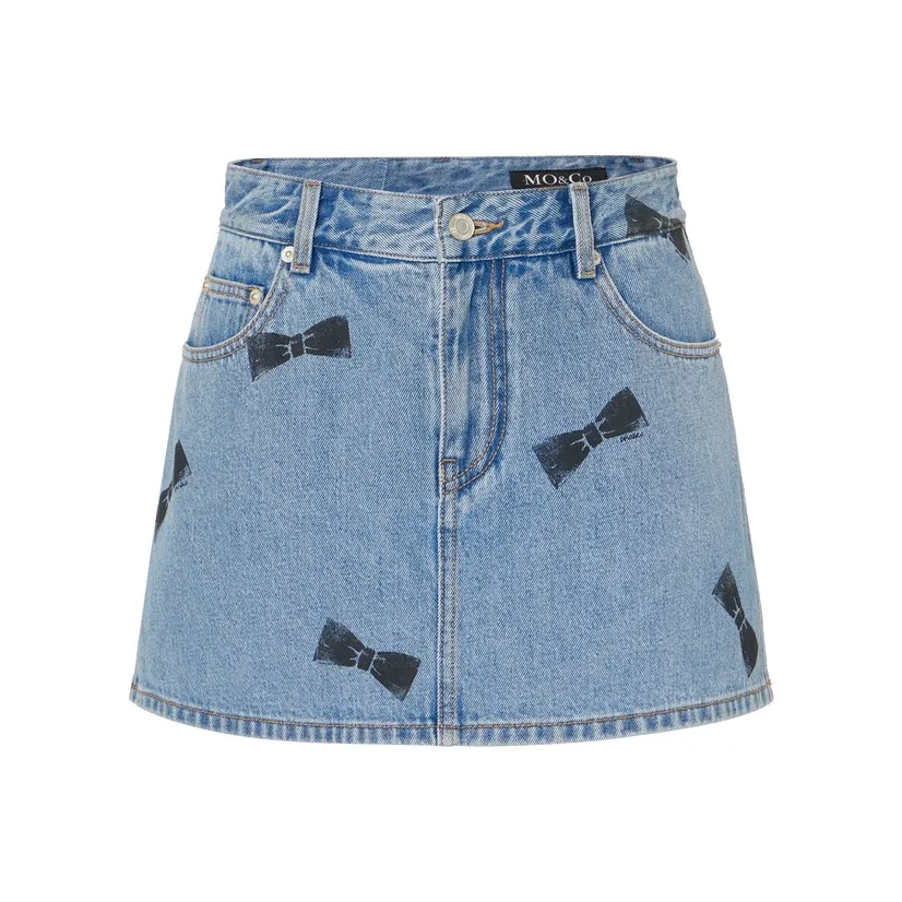 MO&CO Denim Short Skirts Women's