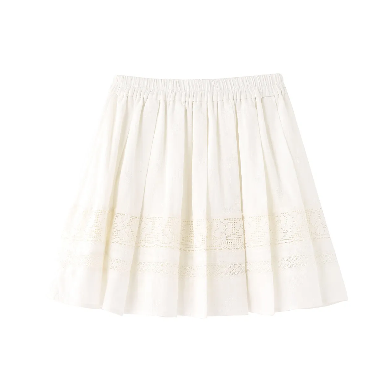 Miss Chipmunk Casual Short Skirts Women's White