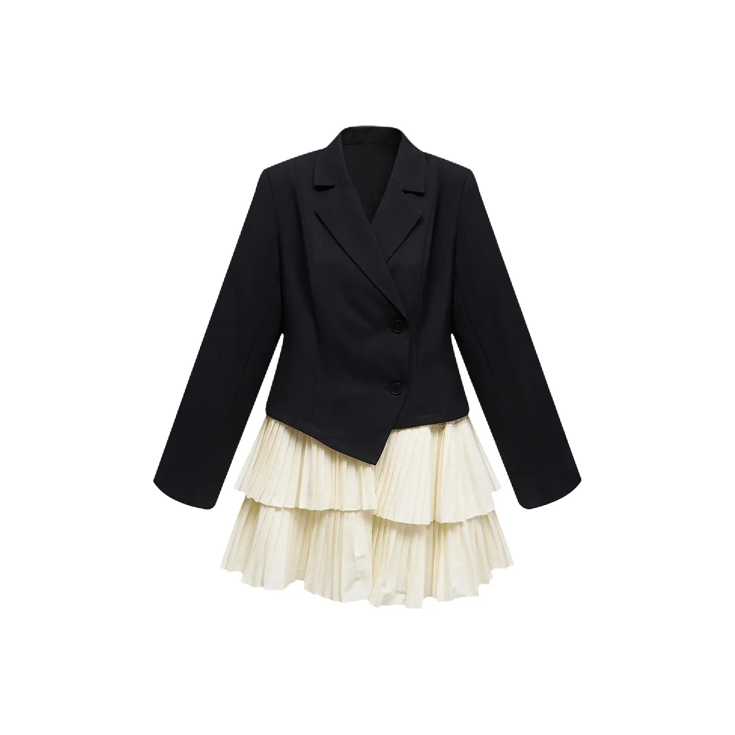 MTHE Длинное платье с длинными рукавами женское черное