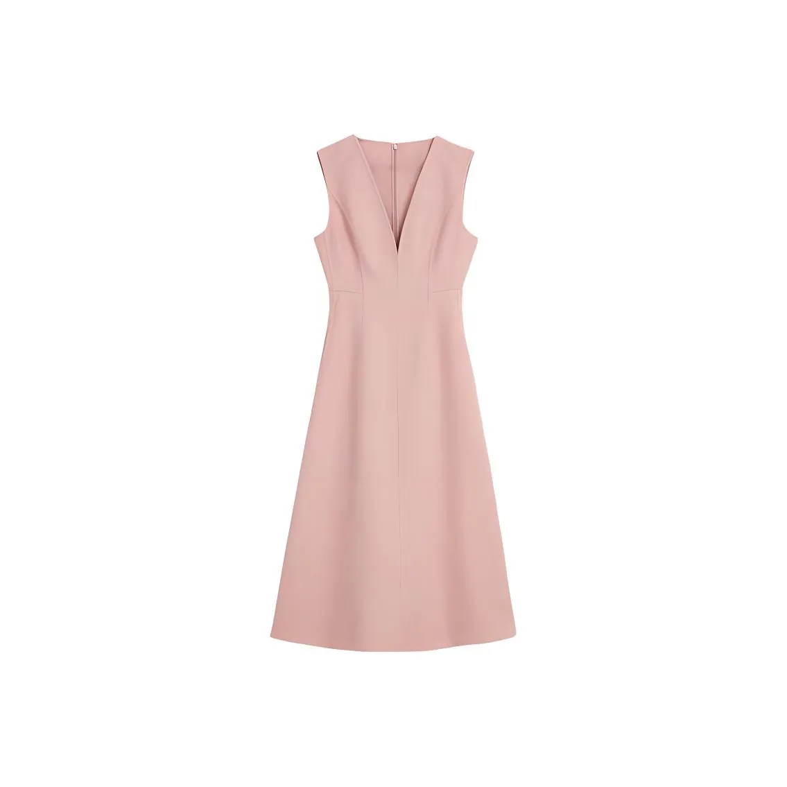 Yiner Без рукавов Платье Женское Таро Розовый
