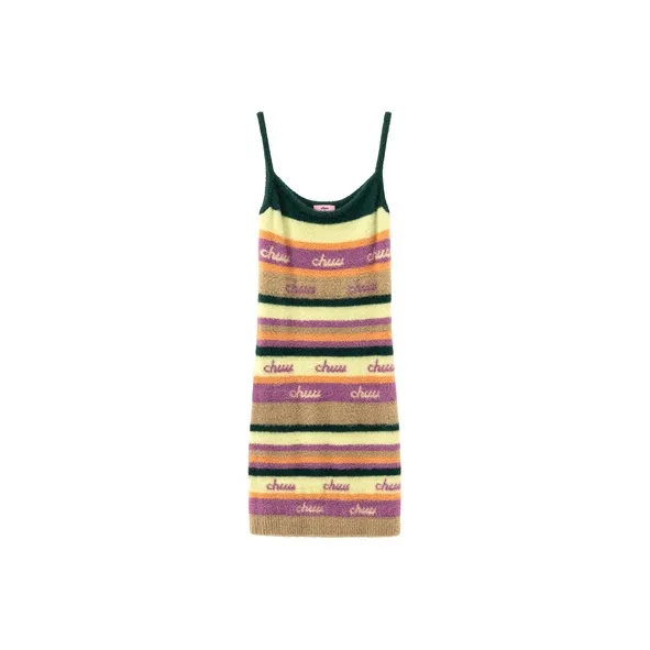 CHUU Slip Dresses Women's Purple Stripes