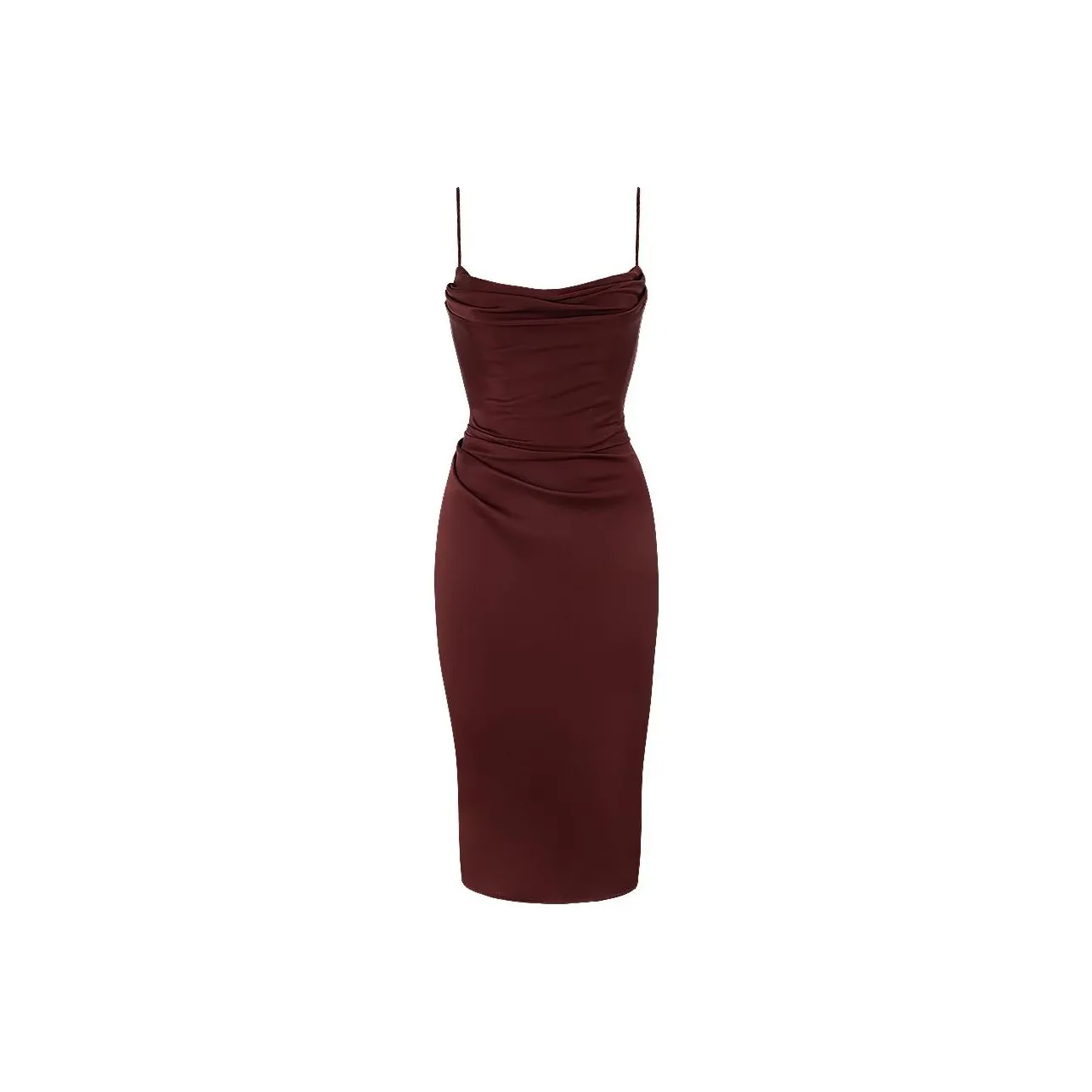 HOUSE OF CB Anja Slip Платье Женское Изюм Виноградный