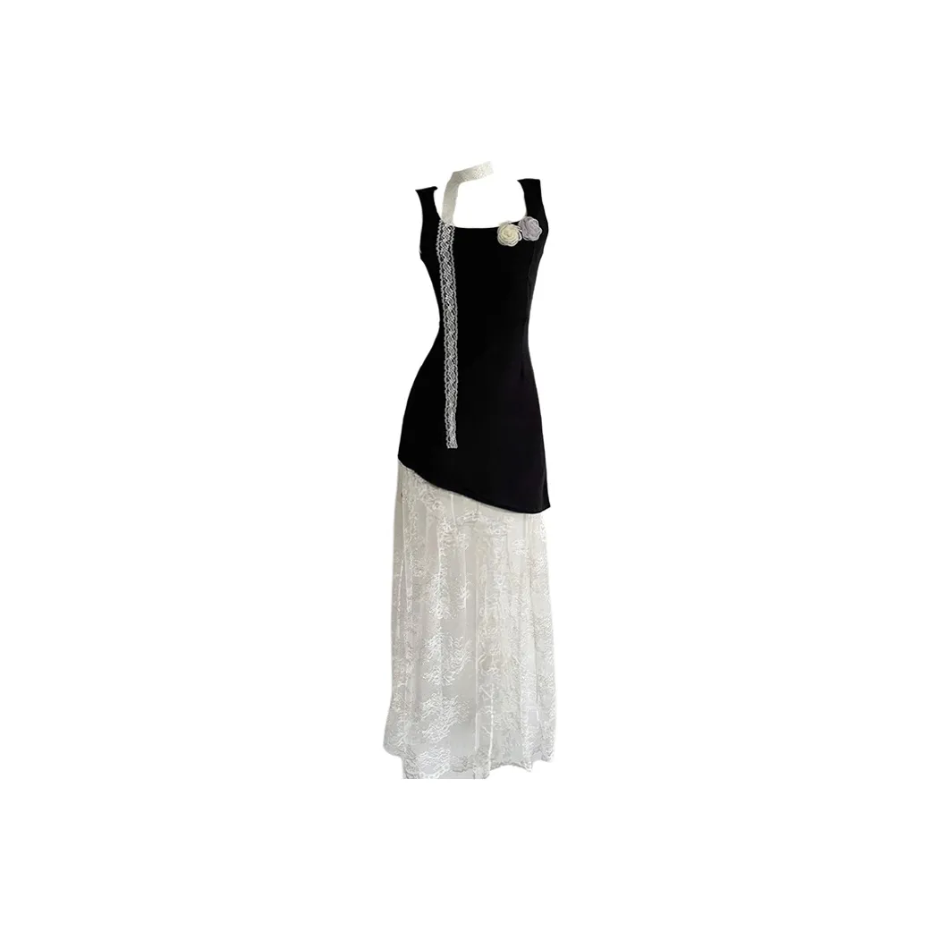 SKYA Slip Dresses Women's Black