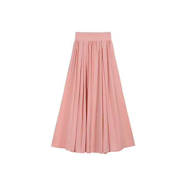 ETSE Повседневный Длинный Юбка Женская Оранжевая Розовая