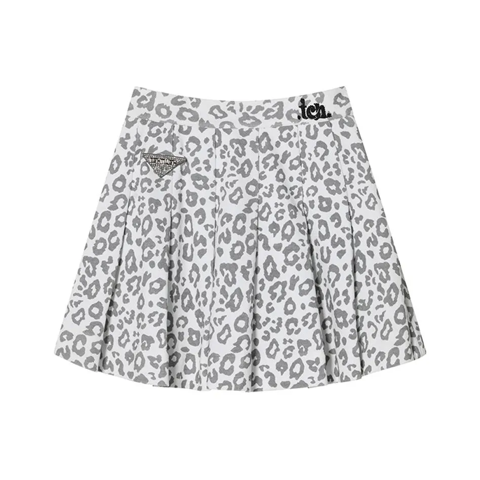 TCH Повседневные короткие юбки Женские с леопардовым принтом