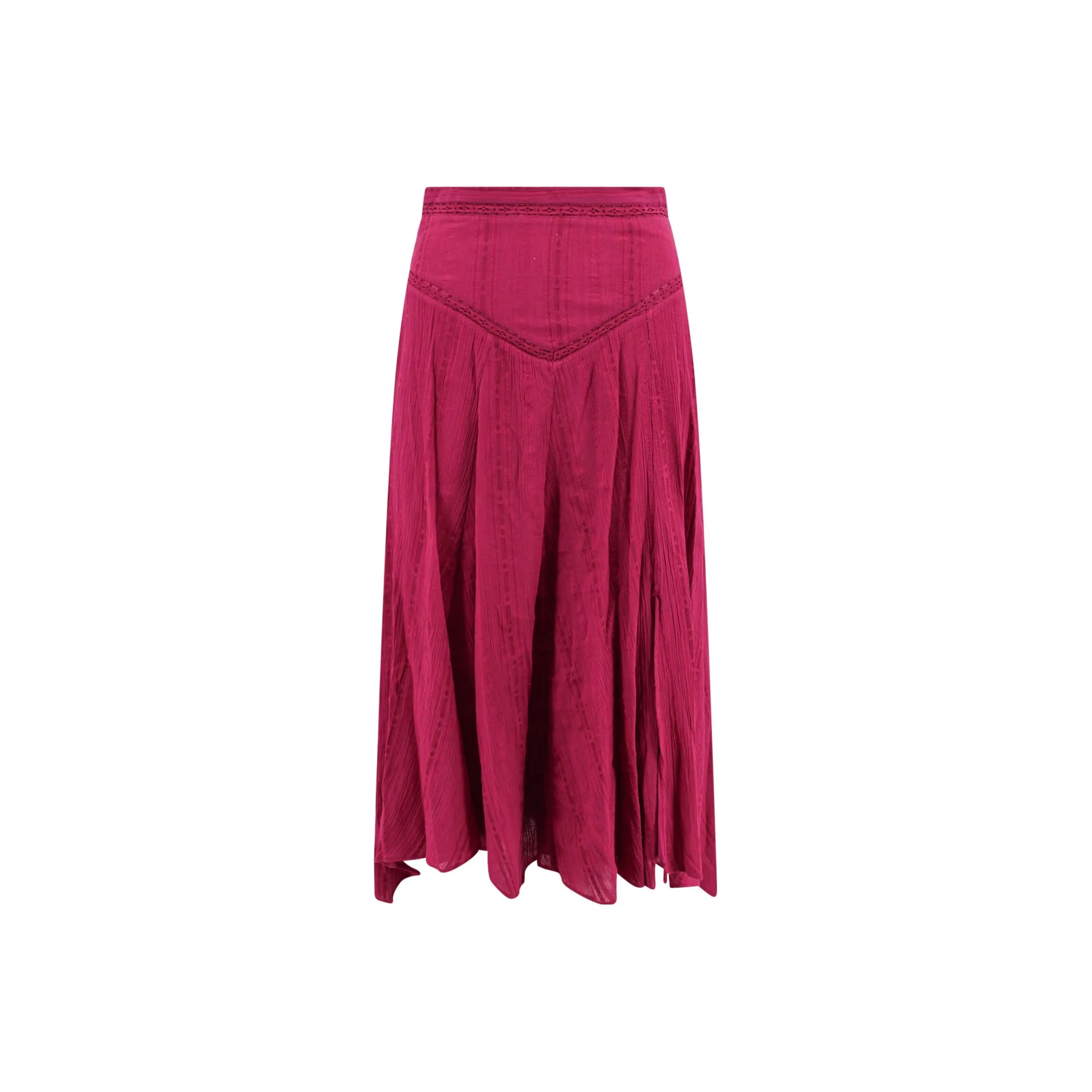 ISABEL MARANT Étoile Aline High Waist Asymmetric Midi Skirt