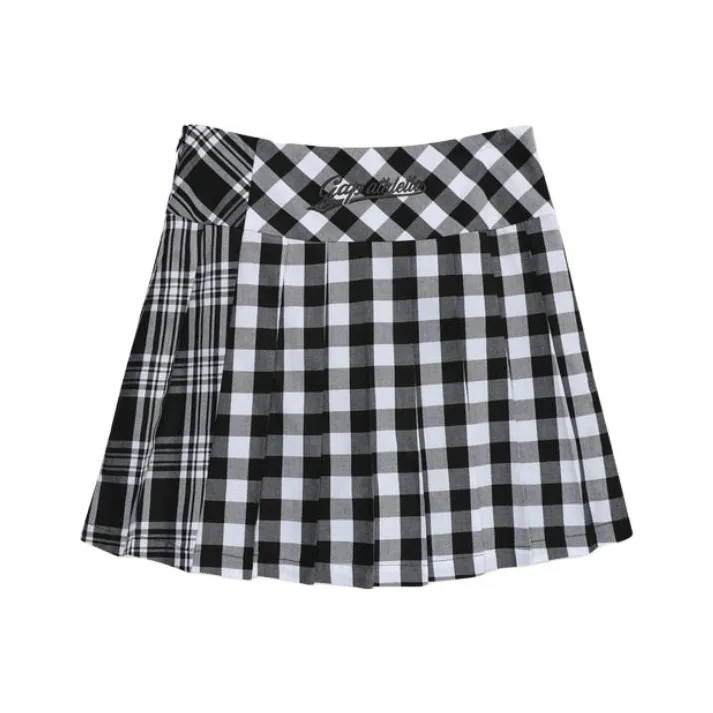GAP Casual Short Skirts Women's Black White Plaid