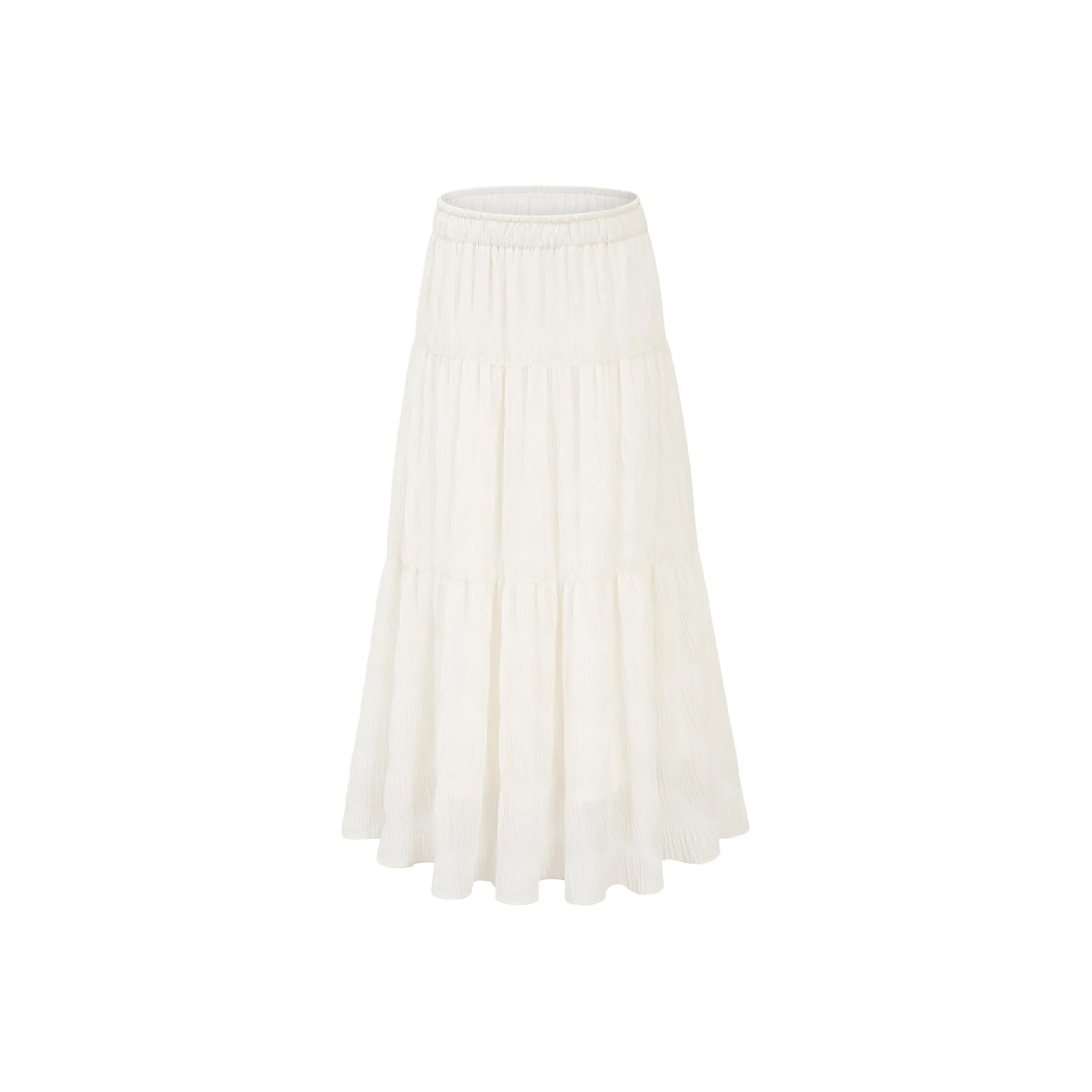Mrs. Island Song Half Length Casual Long Skirt Women's Cream Beige