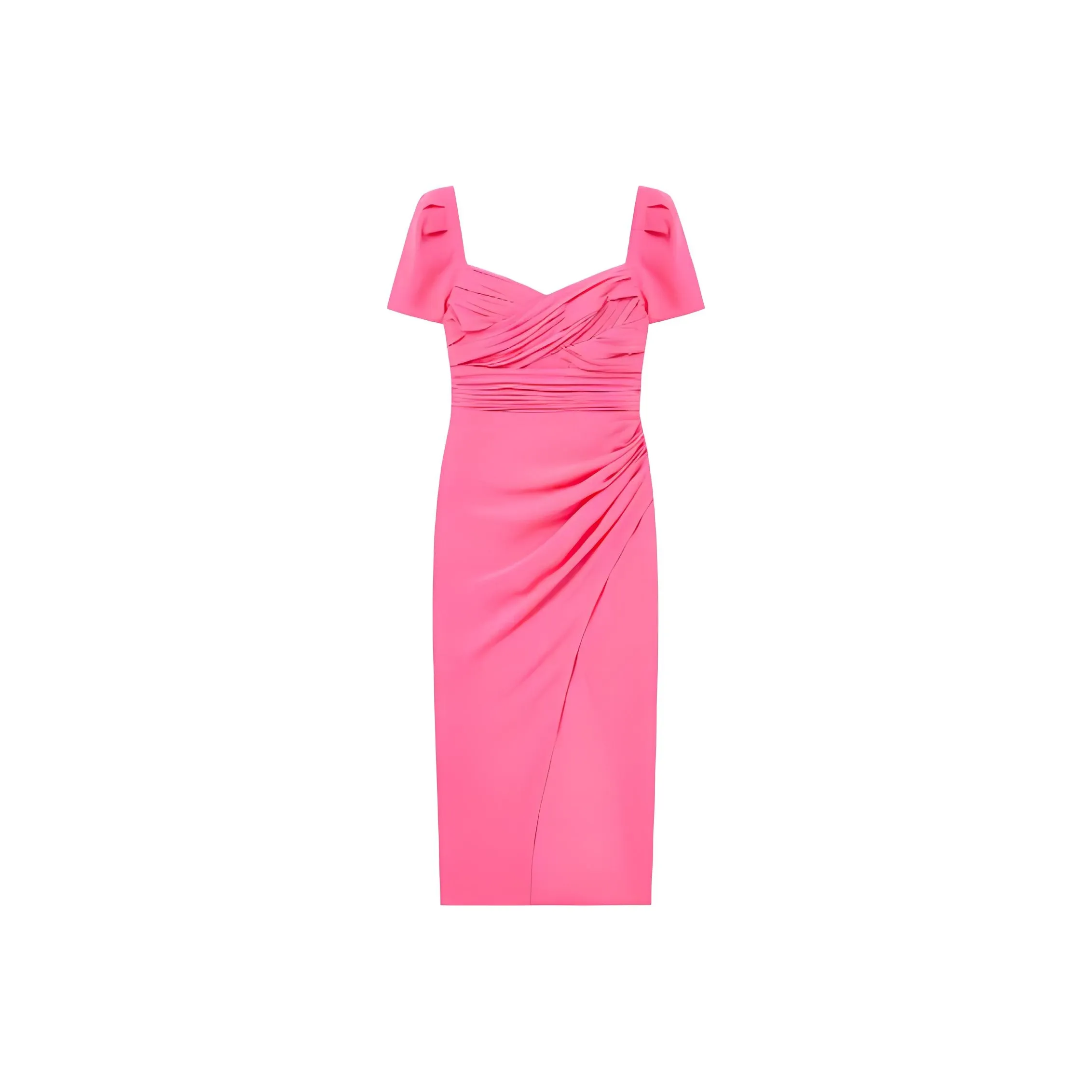 Self portrait Short Sleeved Dresses Women's Neon Pink
