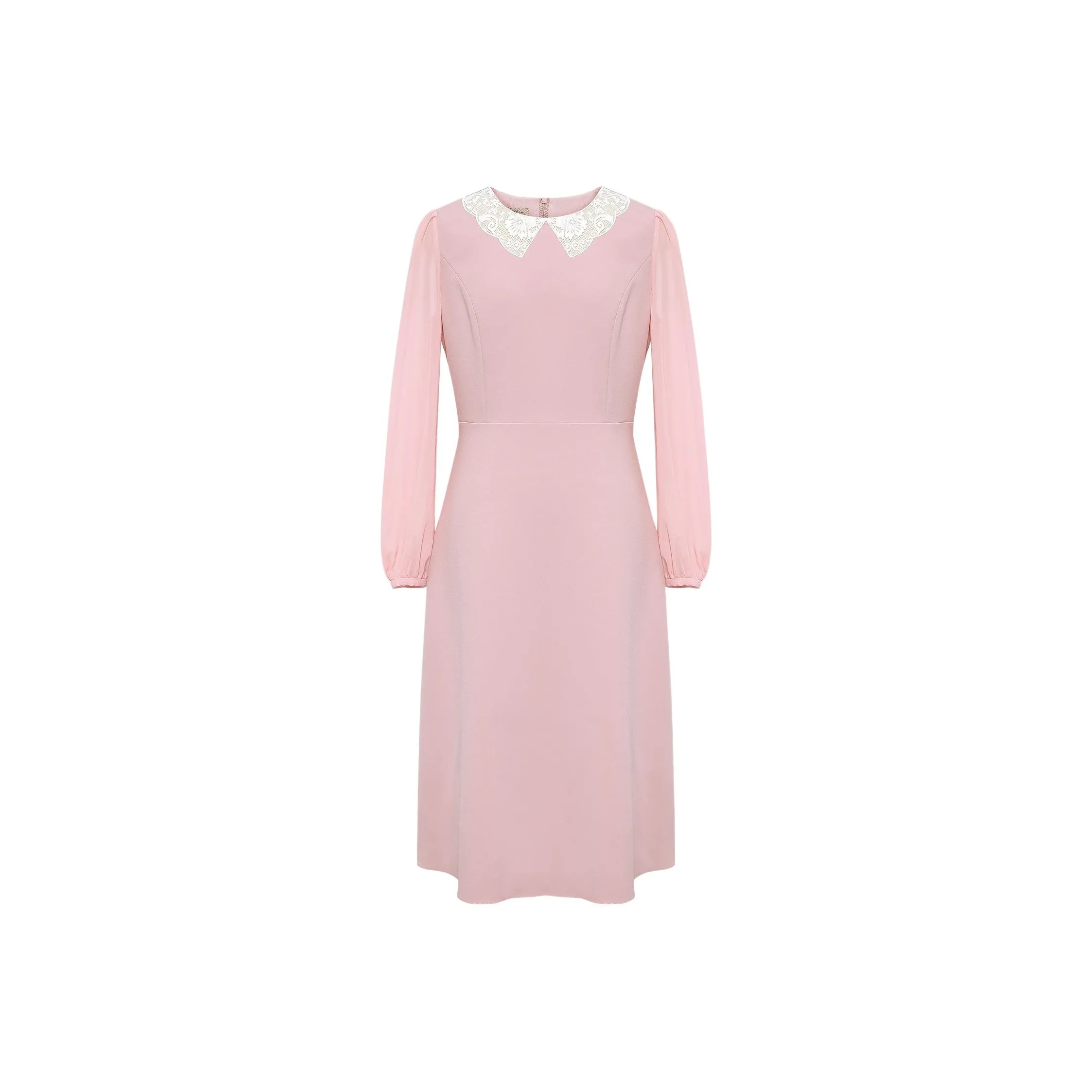 BBLLUUEE Длинный рукав Платье Женское Розовый