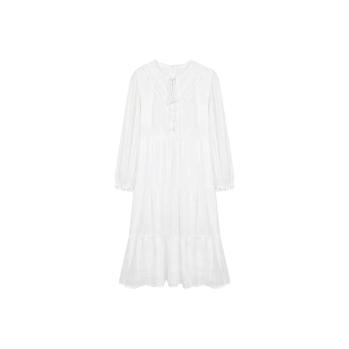 RTNH Длинное платье с длинными рукавами женское белое