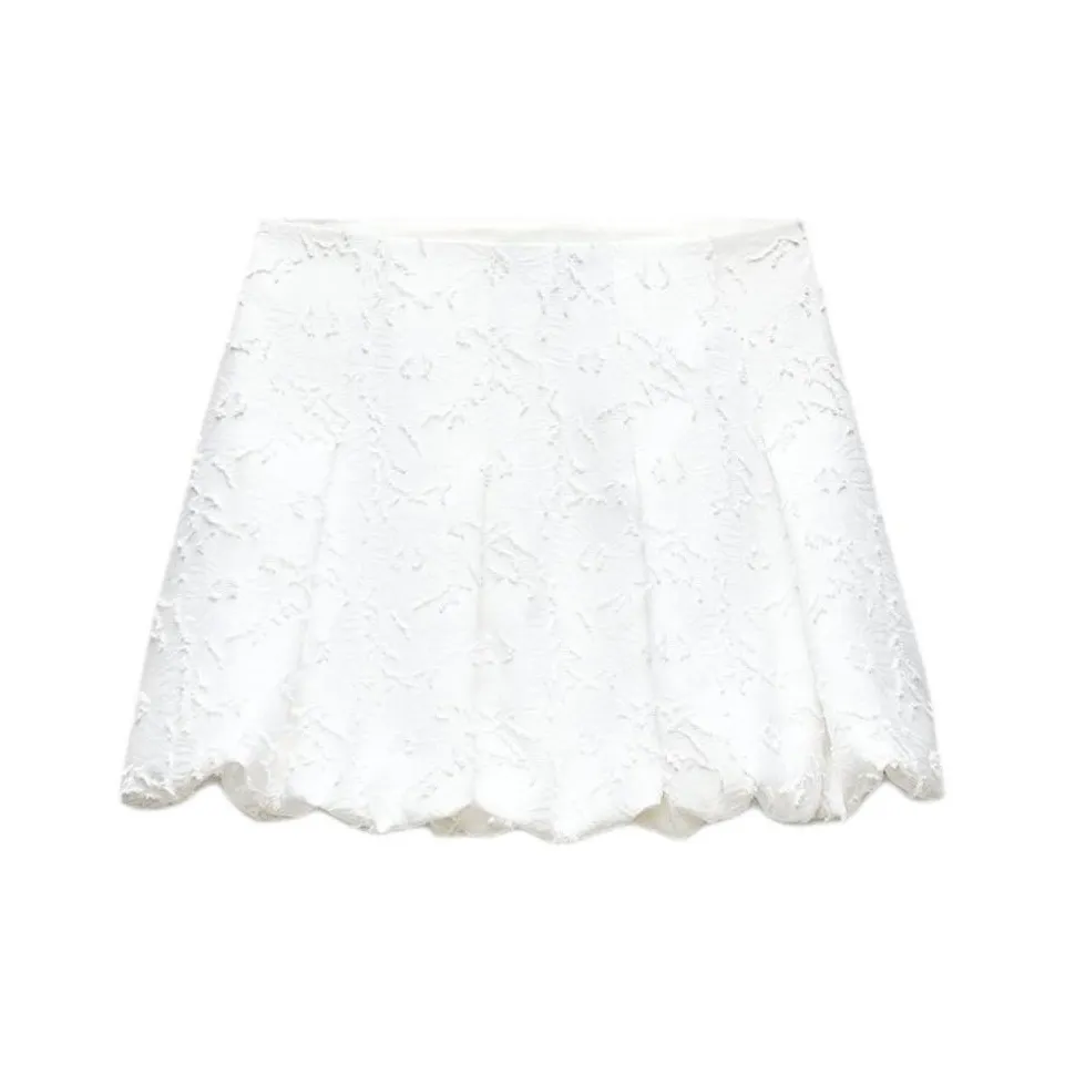 ZARA Casual Short Skirts Women's White