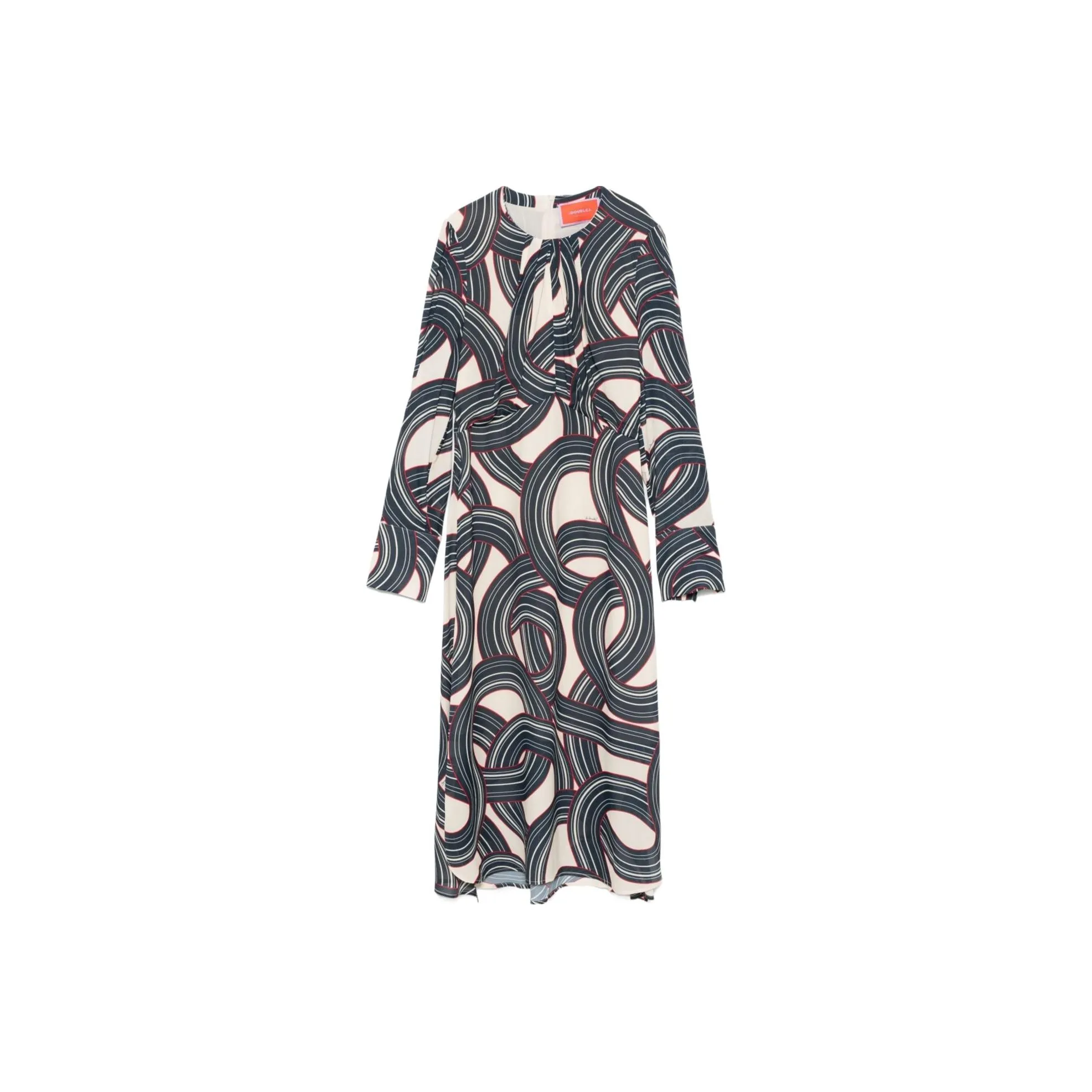 La DoubleJ Geometric print Midi Dress