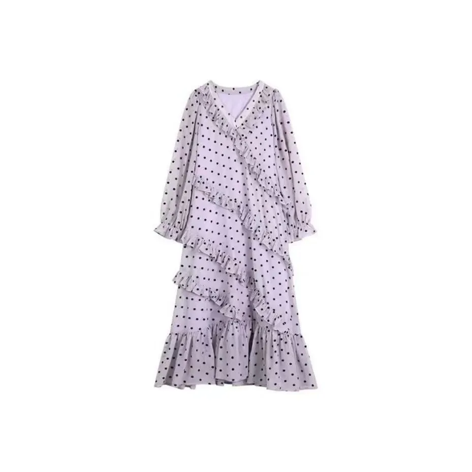 Lookinto Long-Sleeved Dresses Women's Light Purple