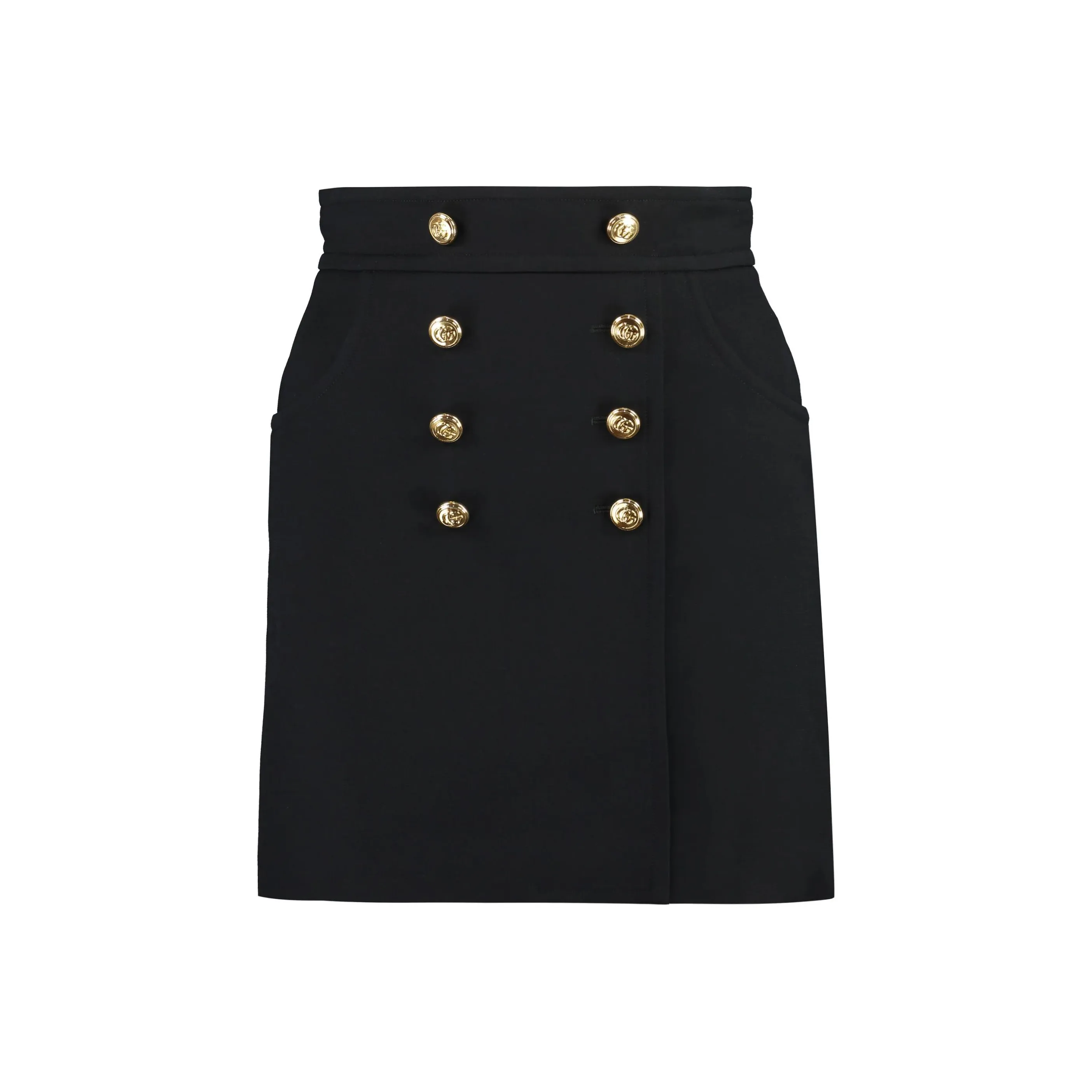 GUCCI Logo Engraved Buttons Mini Skirt