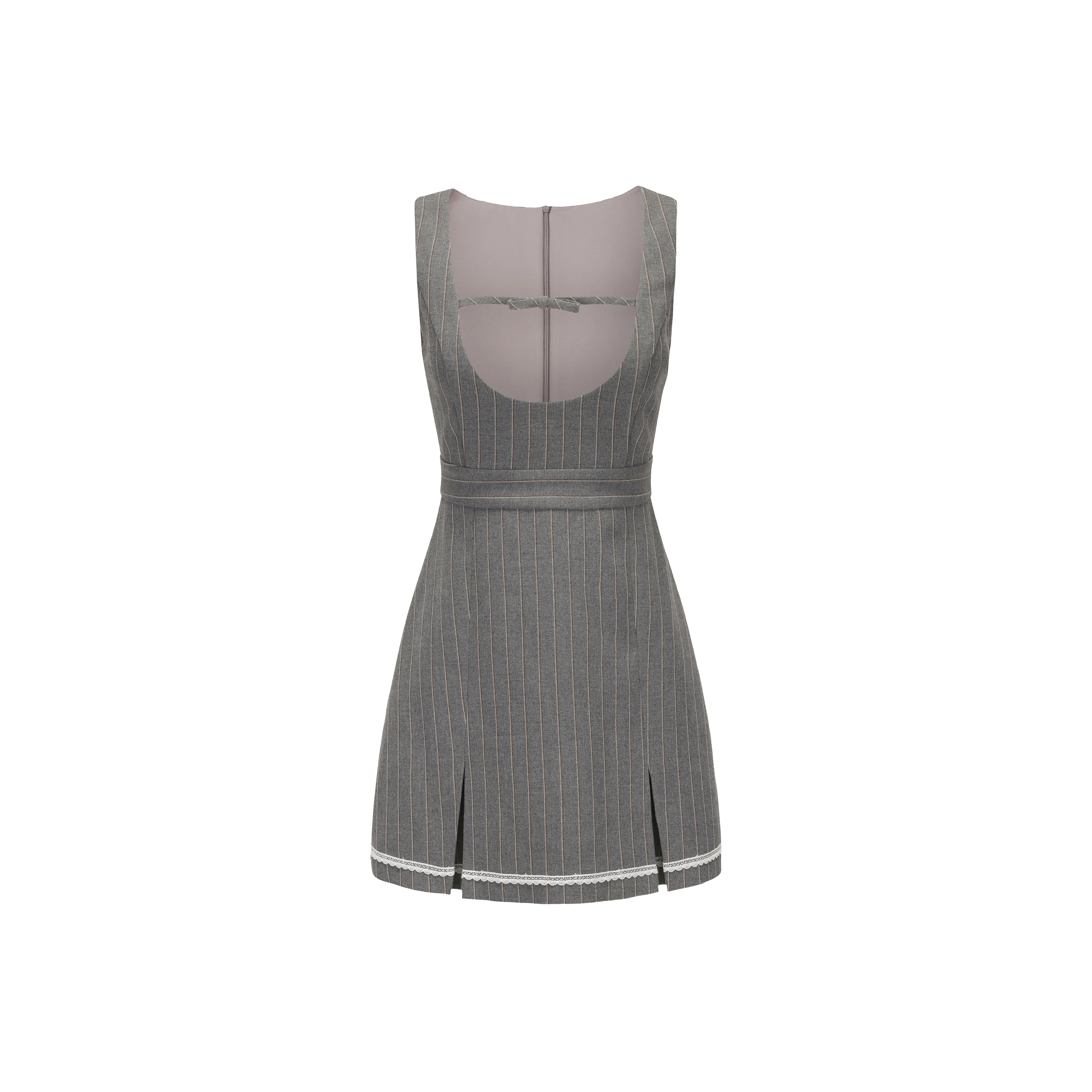 CHIWAWAMEME Юбка Платье Женское Серое