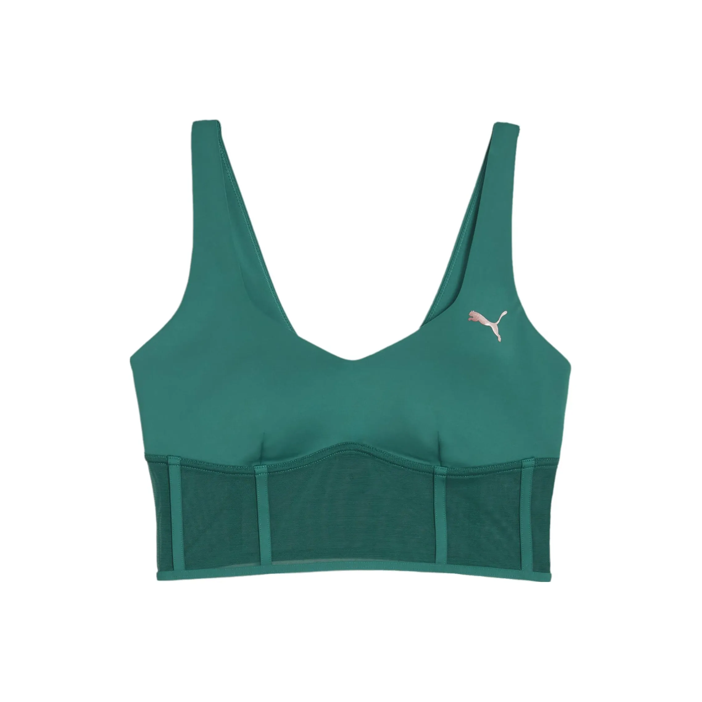 PUMA x PAMELA REIF Коллаборация Топ CORSET Спортивное белье Женские Зеленый