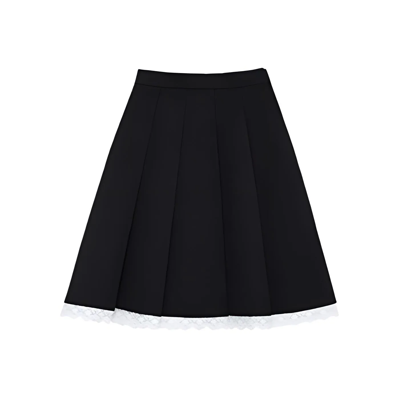 SHUSHU/TONG Черная Женская Повседневная Короткая Юбка