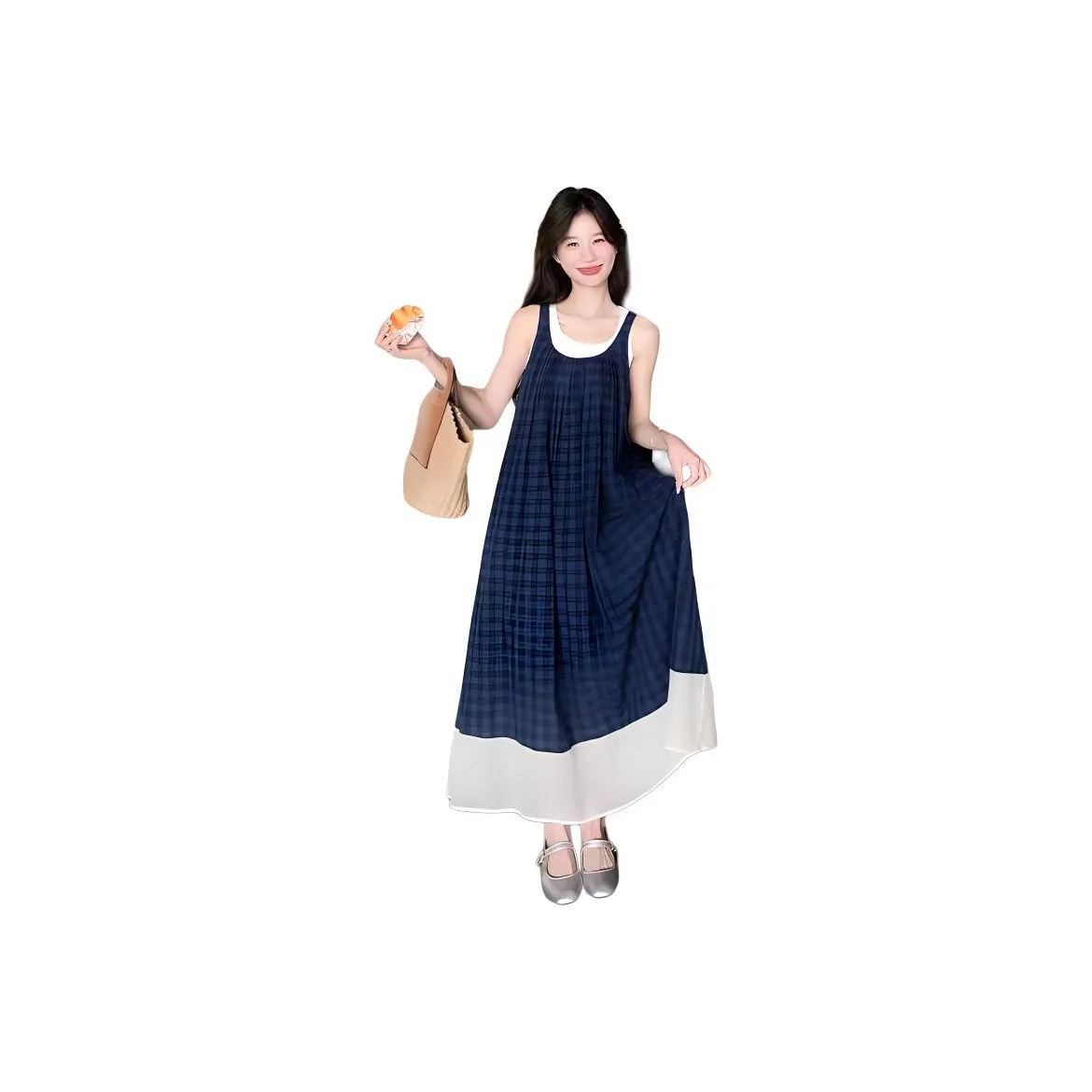 KKX Синие Женские Слиплатья