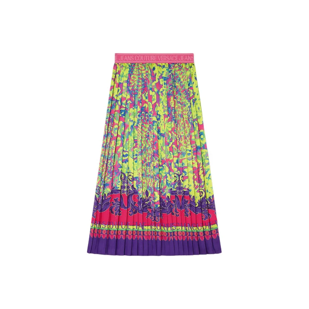 VERSACE JEANS COUTURE SS24 Повседневный Длинный Юбка Женские Зеленый