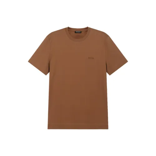 Ermenegildo Zegna Хаки Мужские Рубашки