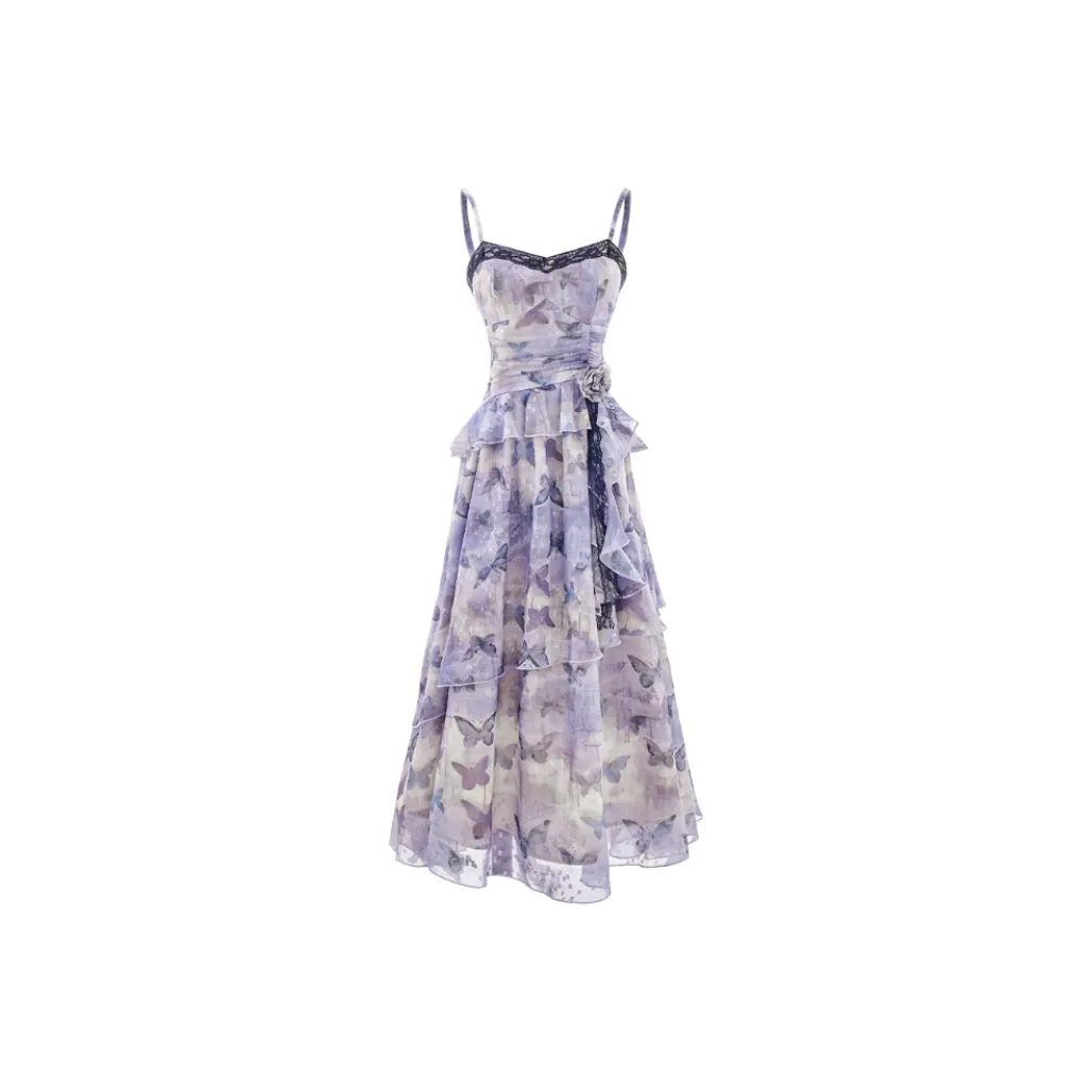 MISTVB Slip Dress Women's Purple