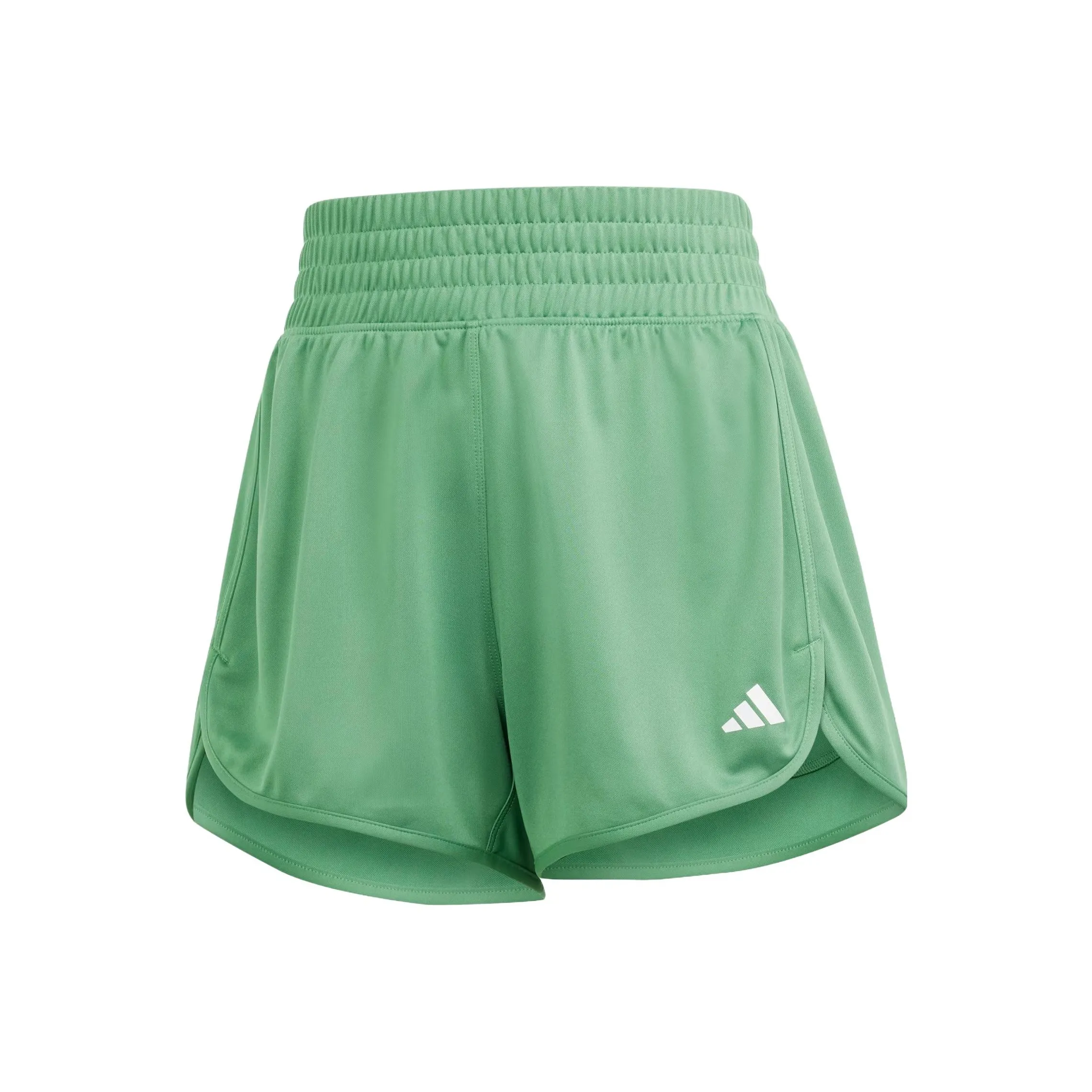 Adidas Pacer Essentials Knit High Rise Shorts Sports Shorts Women's Green