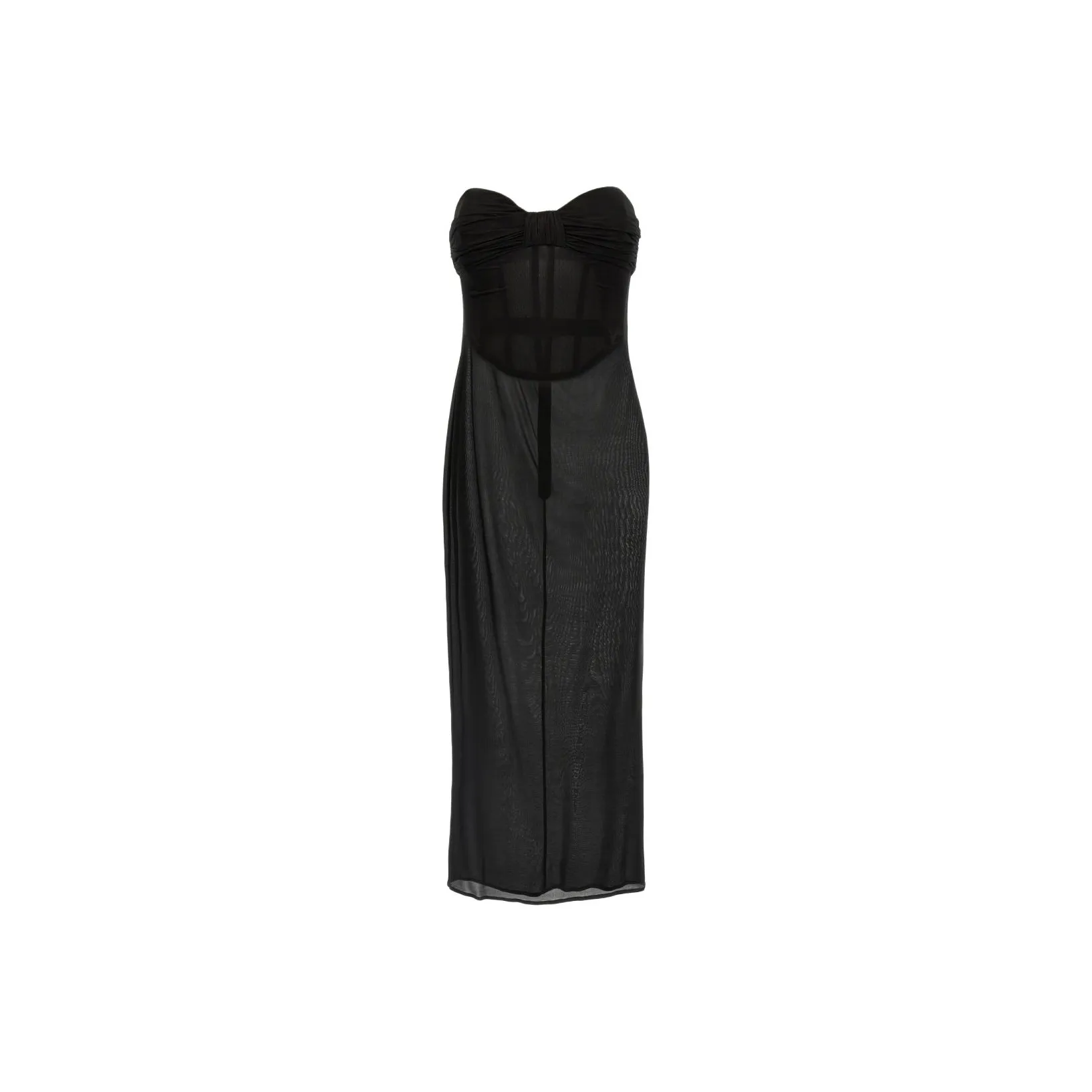 Magda Butrym Strapless Bustier Midi Dress