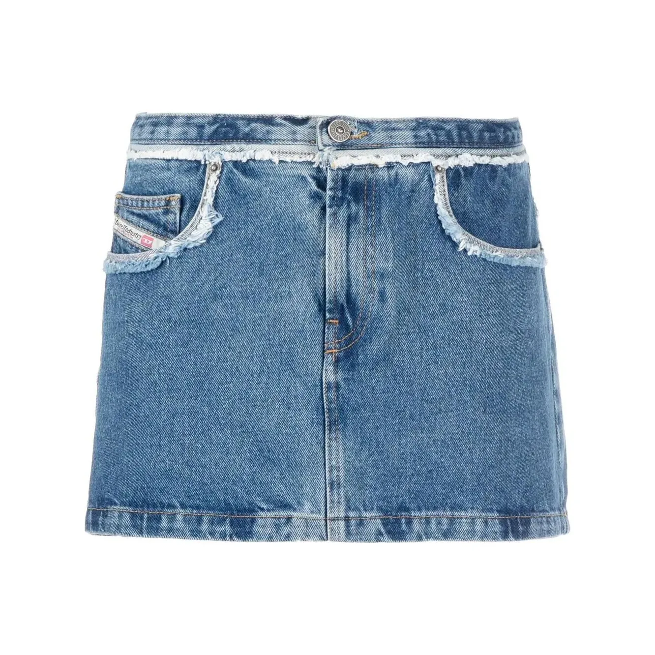 DIESEL Синие Женские Джинсовые Короткие Юбки