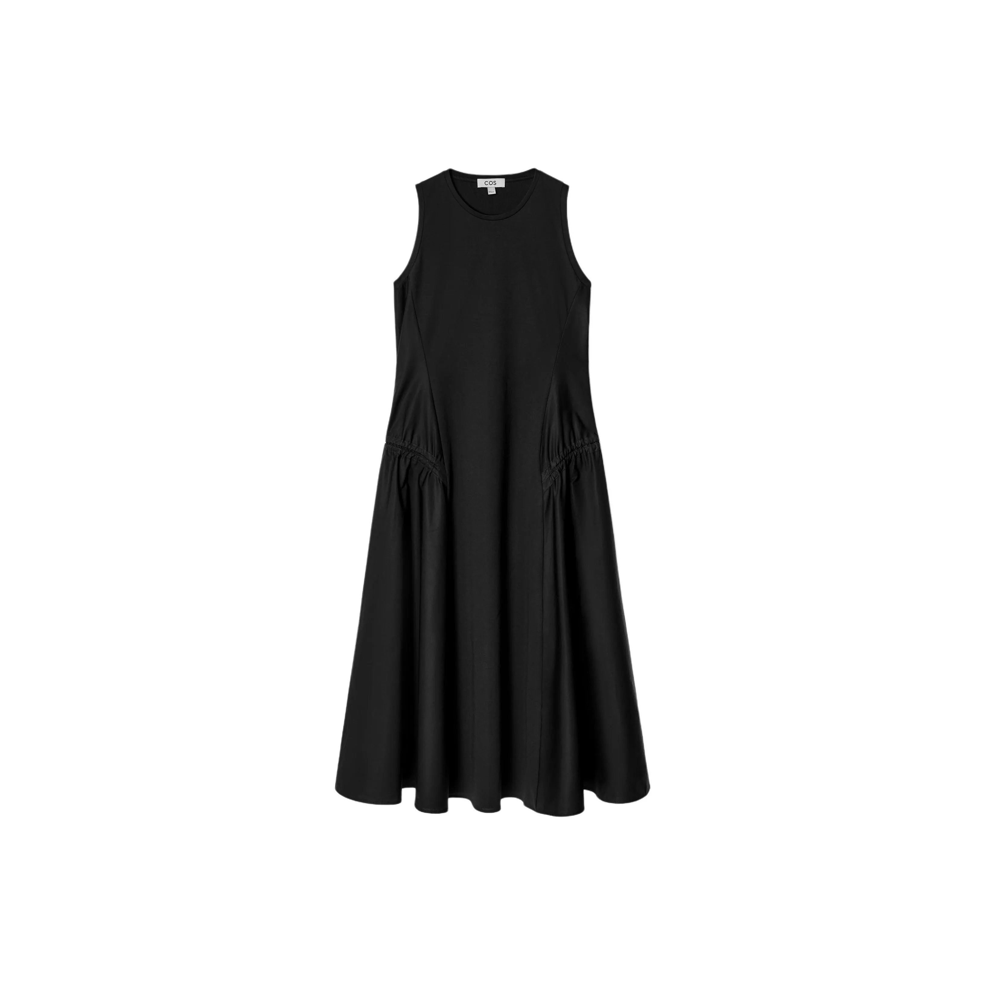 COS Без рукавов Платье Женское Черное