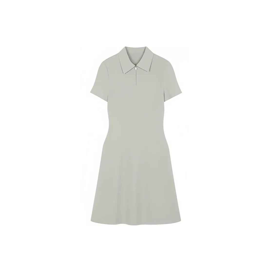 Yvetteclassic Короткий рукав Платье Женское Светло-зеленое