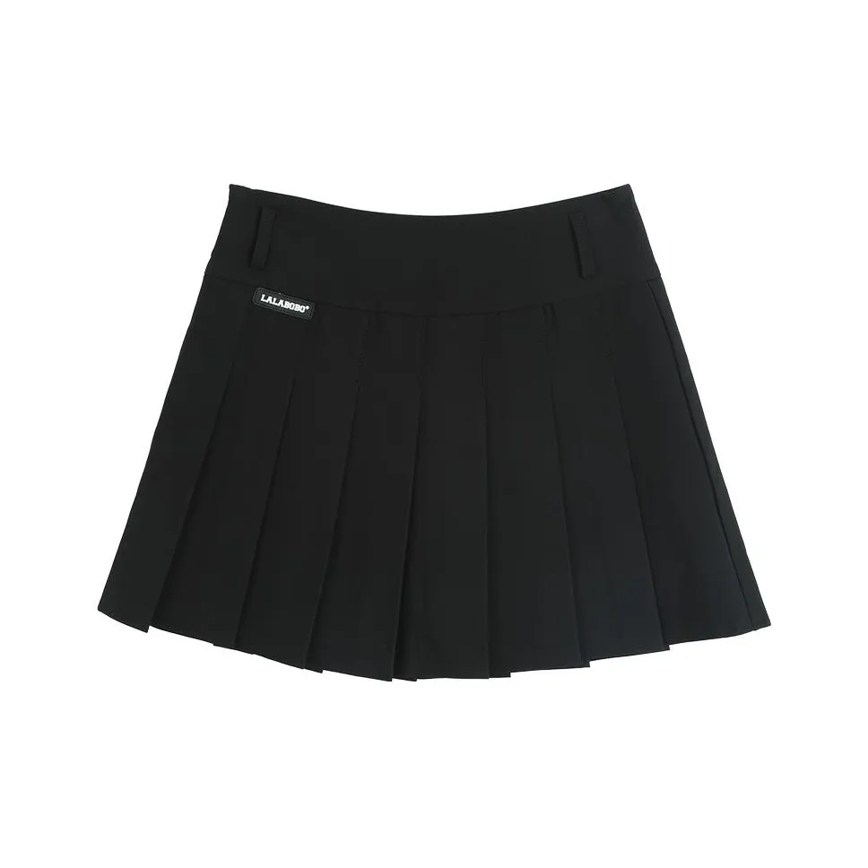 LALABOBO Черные Женские Повседневные Короткие Юбки