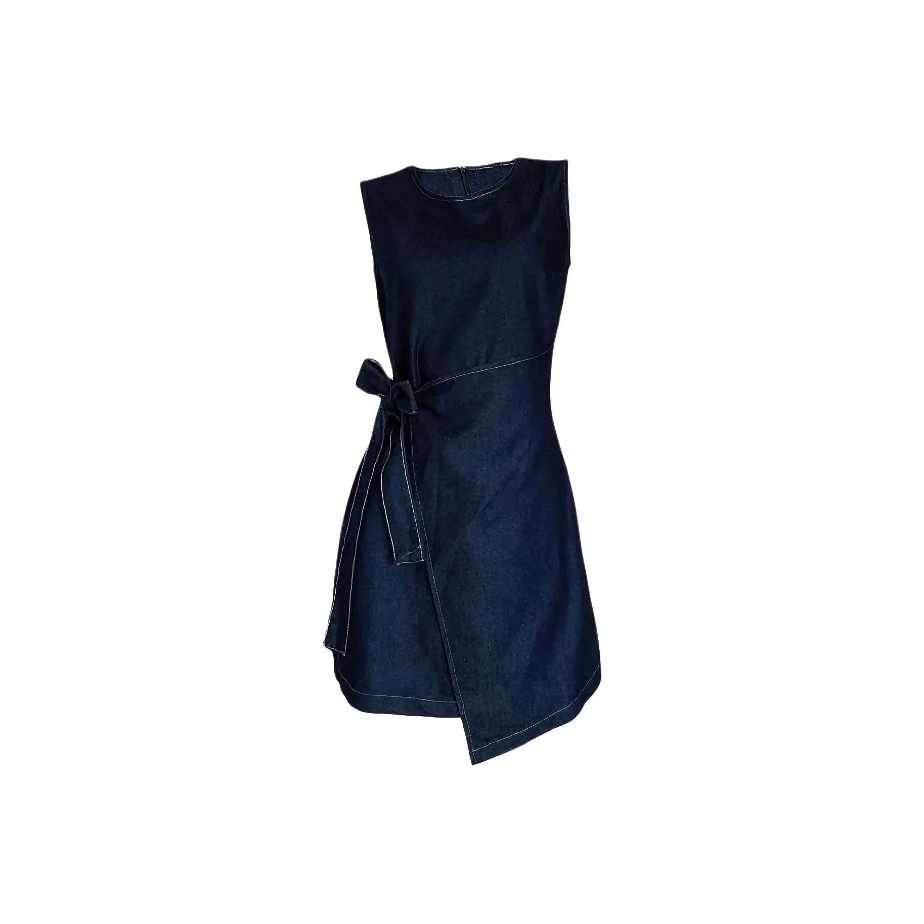 POPO.INFO Без рукавов Платье Женское Темно-синий