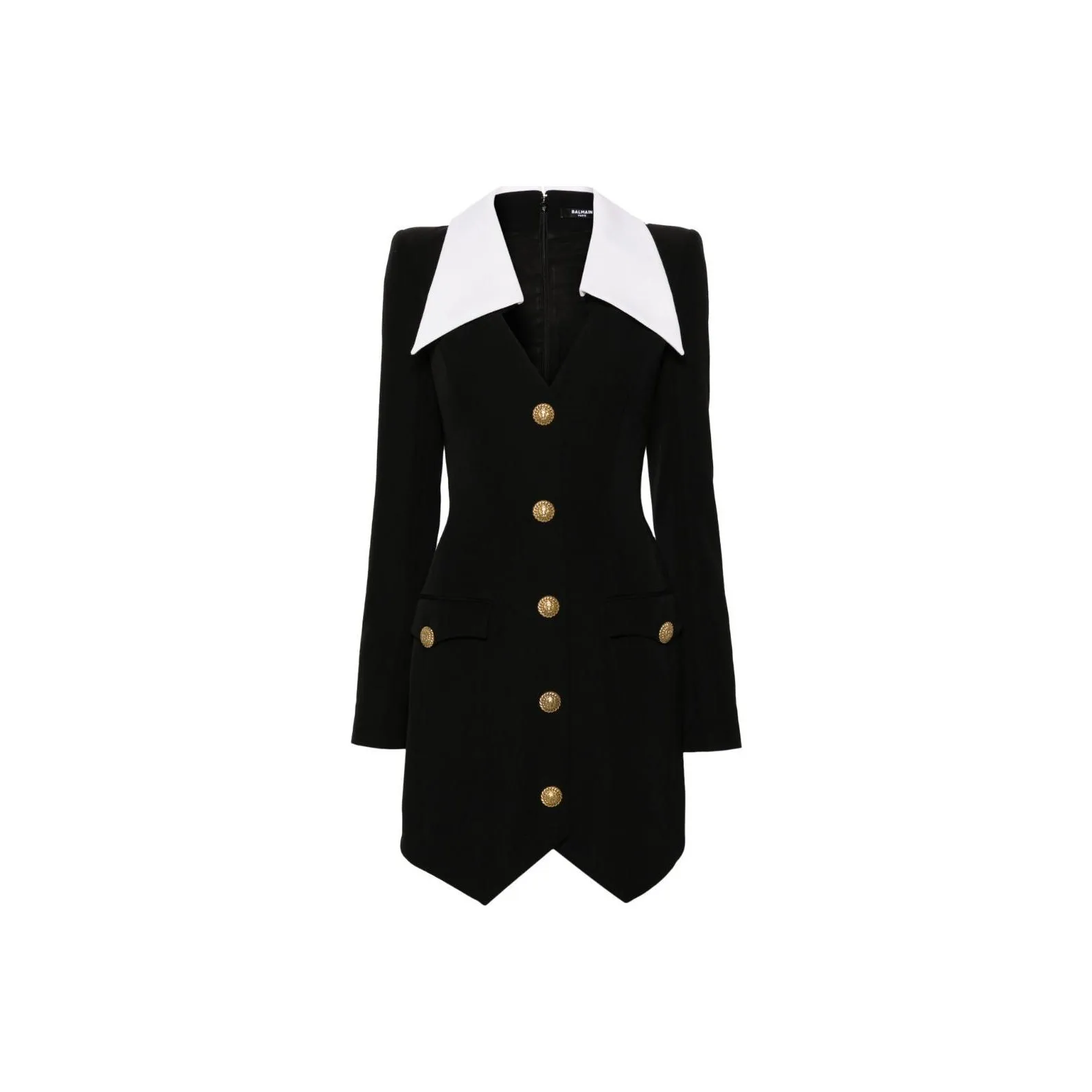 BALMAIN Long-Sleeved Dresses Women's Black