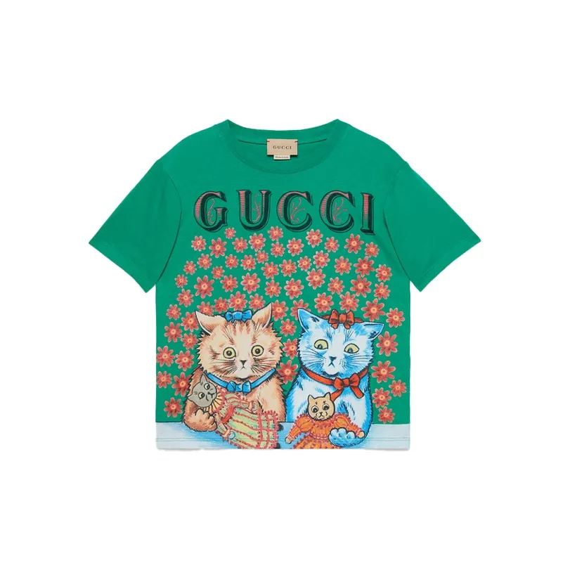 GUCCI Зеленая Детская Рубашка