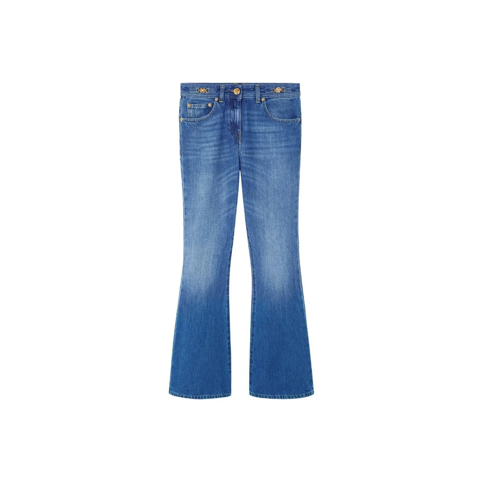 VERSACE Medusa Logo Flared Jeans