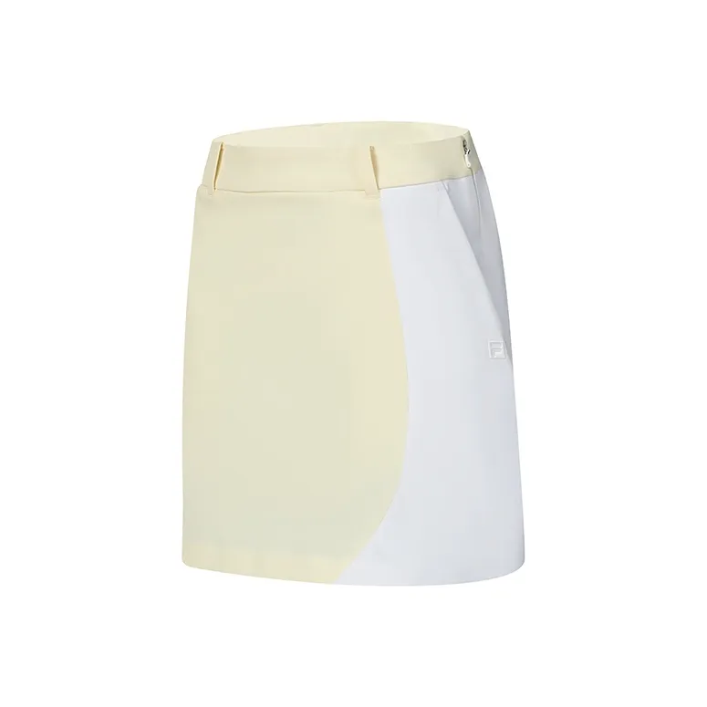 FILA GOLF серия SS24 Повседневные короткие юбки Женские Груша Цветение Желтый