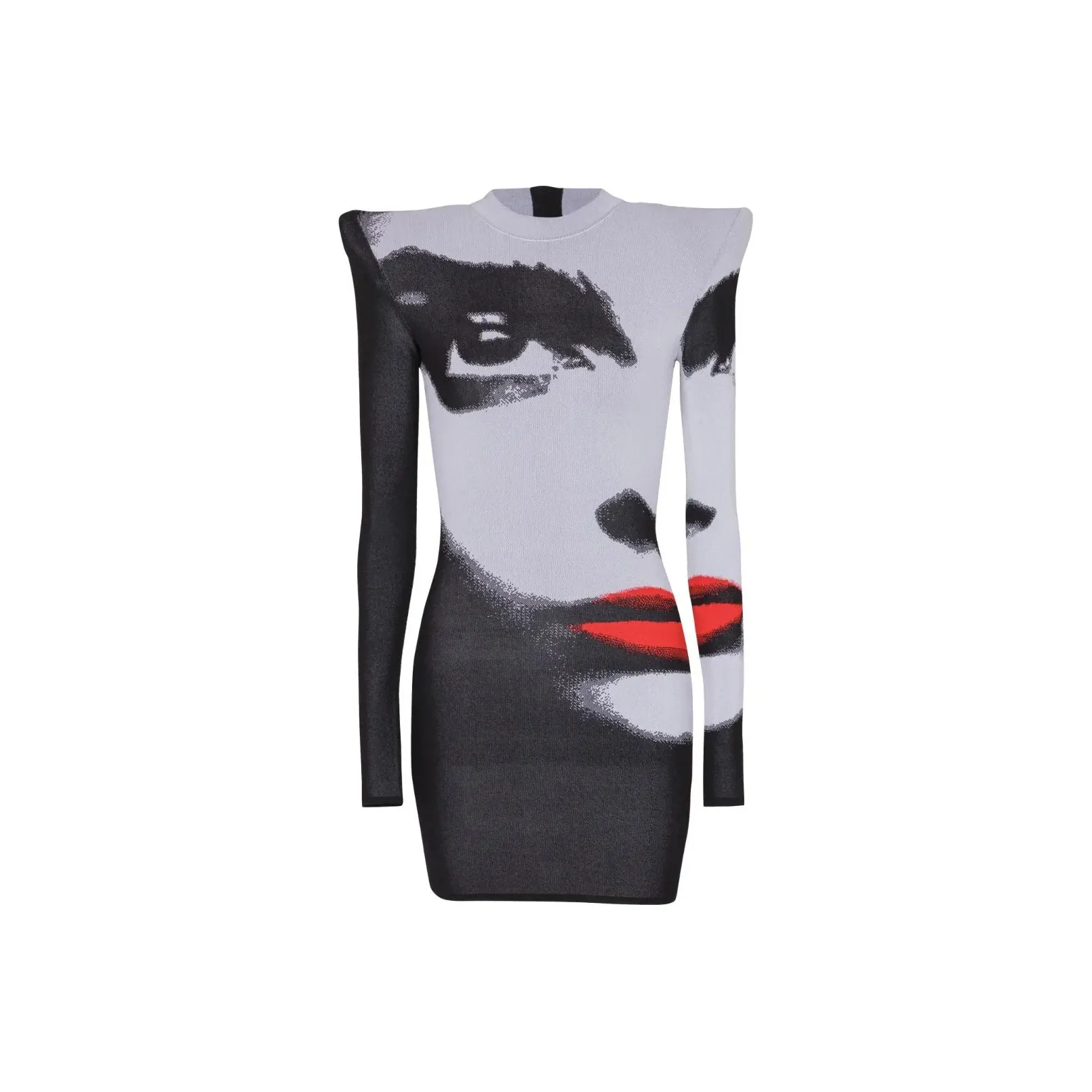 BALMAIN Long Sleeved Dresses Women's White